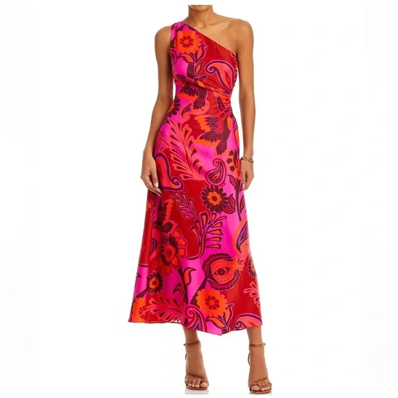 FARM RIO NWT BOLD FLORAL MIDI DRESS ❤️ - Picture 1 of 10